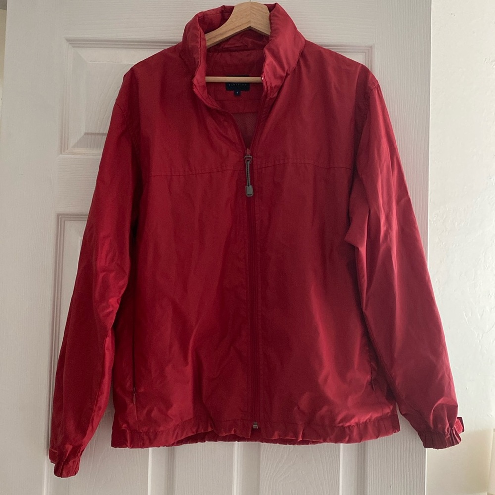 Bossini red rain jacket